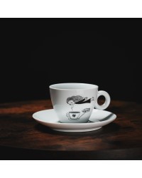 Porcelánový hrnek na cappuccino - ŽENA